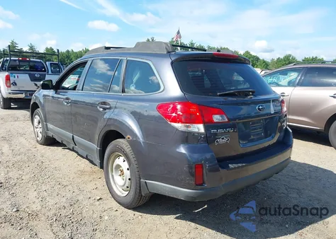 2013 Subaru Outback 2.5I z USA, uszkodzony, nr VIN 4S4BRBAC3D1288093